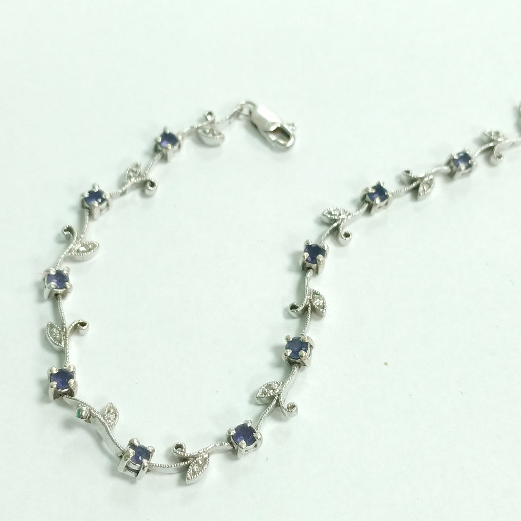 PULSERA ORO BLANCO 14 K 6.4 GRMS (SEMINUEVO)