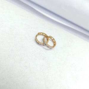 ARETES PAR ORO 14 K 1,00 GRMS (SEMINUEVO)
