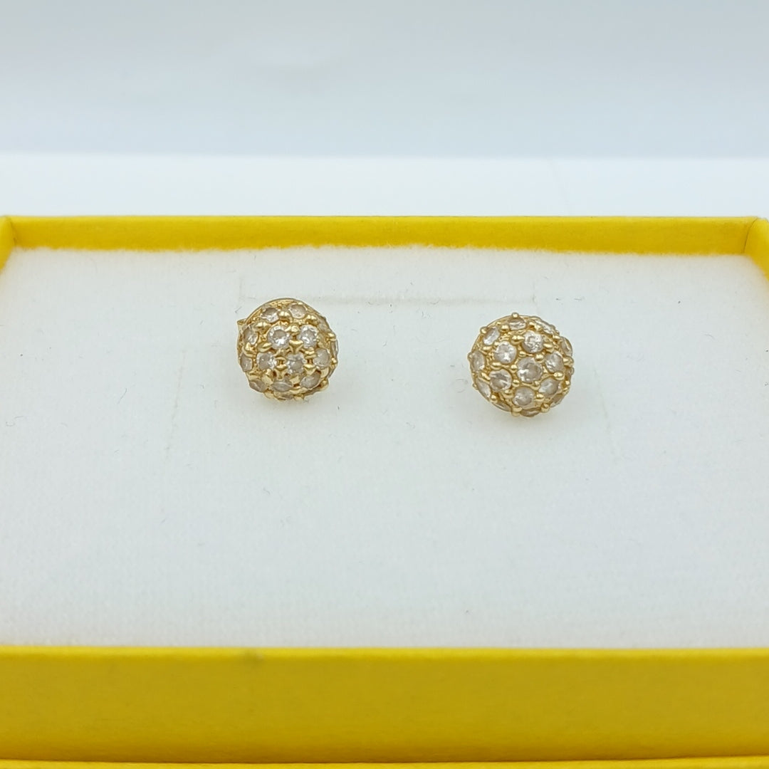 BROQUELES PAR ORO 14 K 2,60 GRMS (SEMINUEVO)