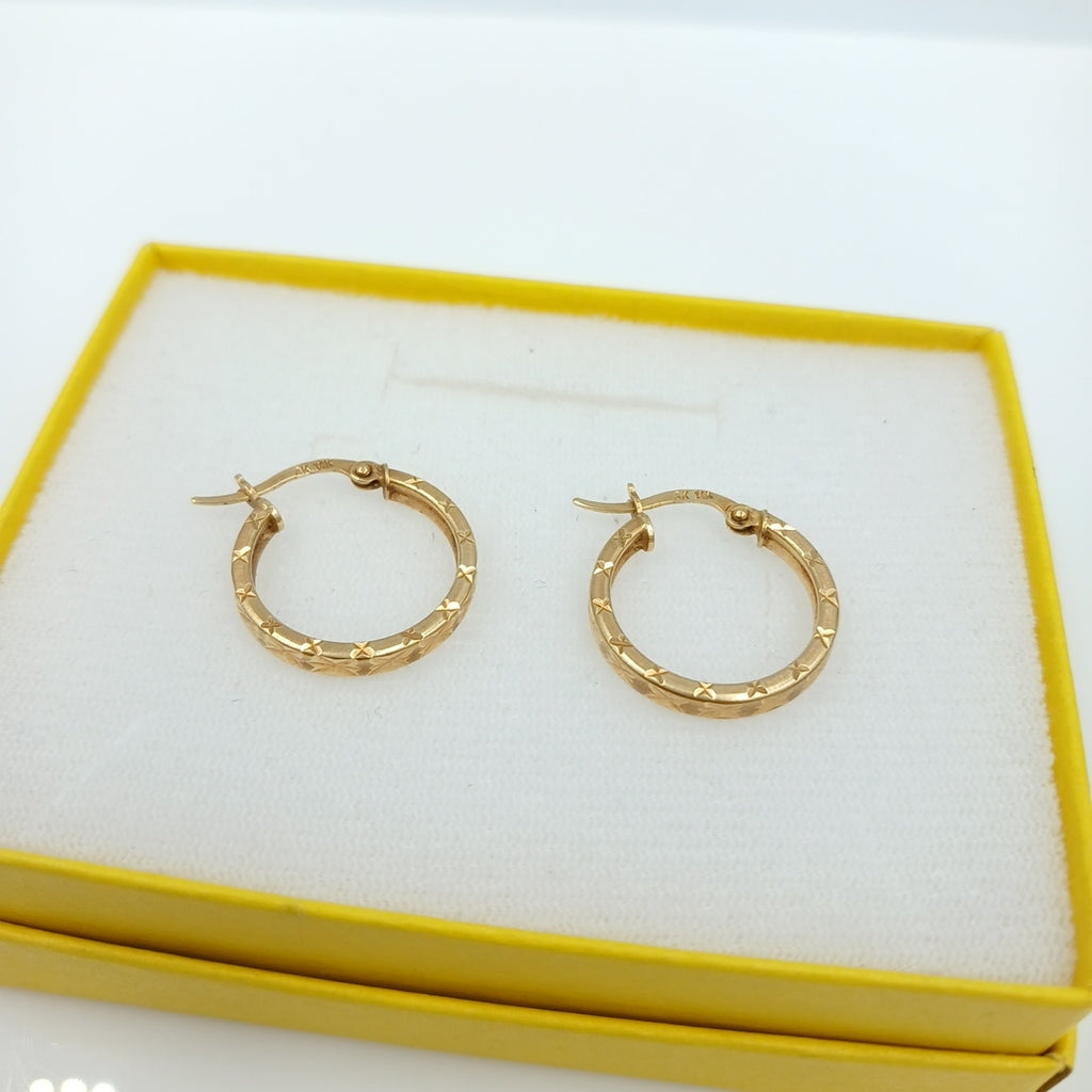 ARRACADAS PAR ORO 14 K 2,40 GRMS (SEMINUEVO)