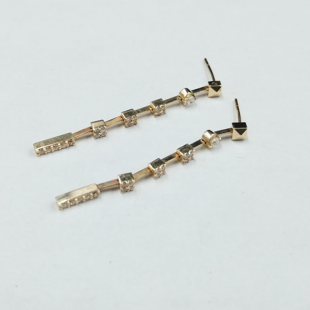 BROQUELES PAR ORO 14 K 2,70 GRMS (SEMINUEVO)