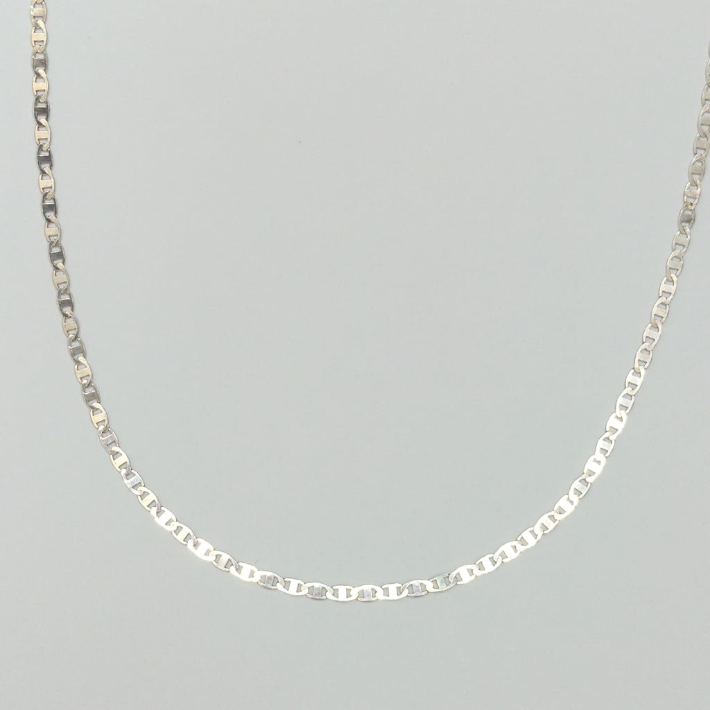 CADENA TEJIDO ESPEJO PLATA .925 60 CM 4.4 GR (NUEVO)