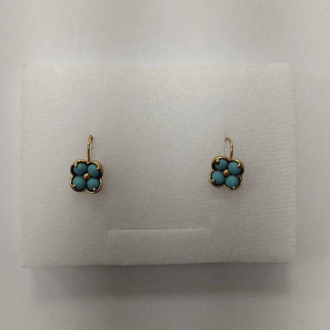 ARETES PAR ORO 14 K 1.9 GRMS (SEMINUEVO)