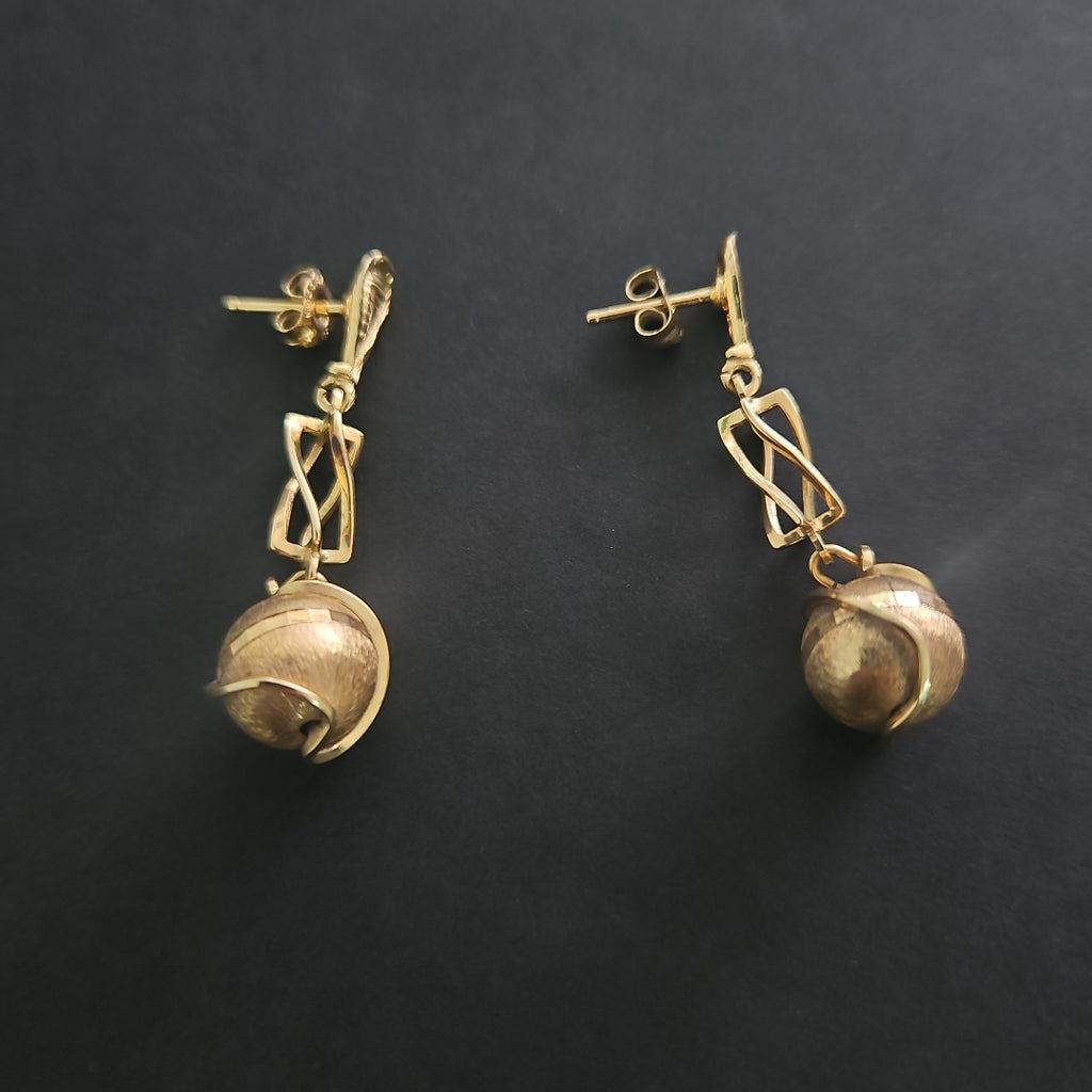 ARETES PAR ORO 14 K 6.8 GRMS (SEMINUEVO)