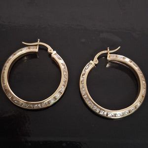 ARRACADAS PAR ORO 14 K 5.5 GRMS (SEMINUEVO)