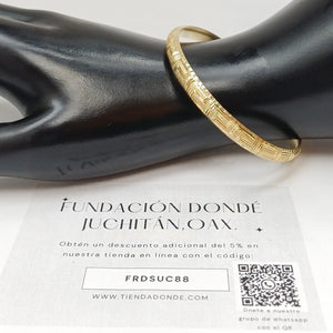 PULSERA RIGIDA ORO 14 K 6.8 GRMS (SEMINUEVO)