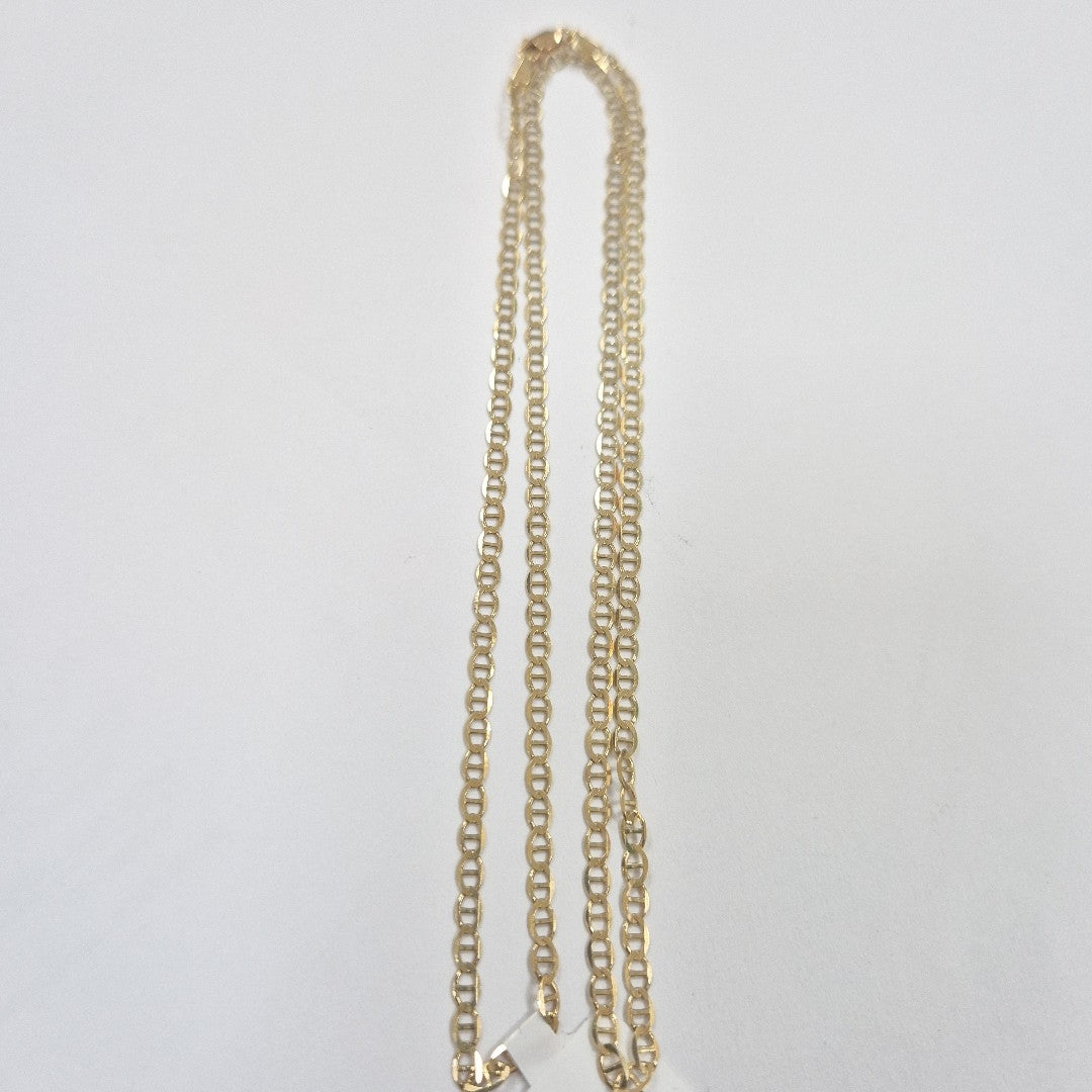 CADENAS TEJIDO GUCHI ORO 10K 60 CM 5.1 GR (NUEVO)