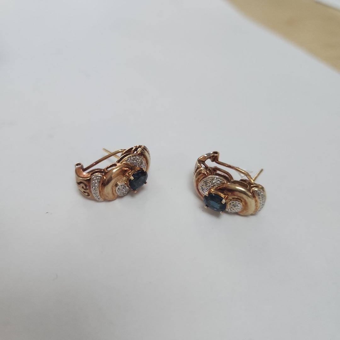 ARETES PAR ORO 14 K 7.8 GRMS (SEMINUEVO)