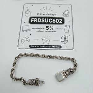 PULSERA PLATA 23.5 GRMS (SEMINUEVO)