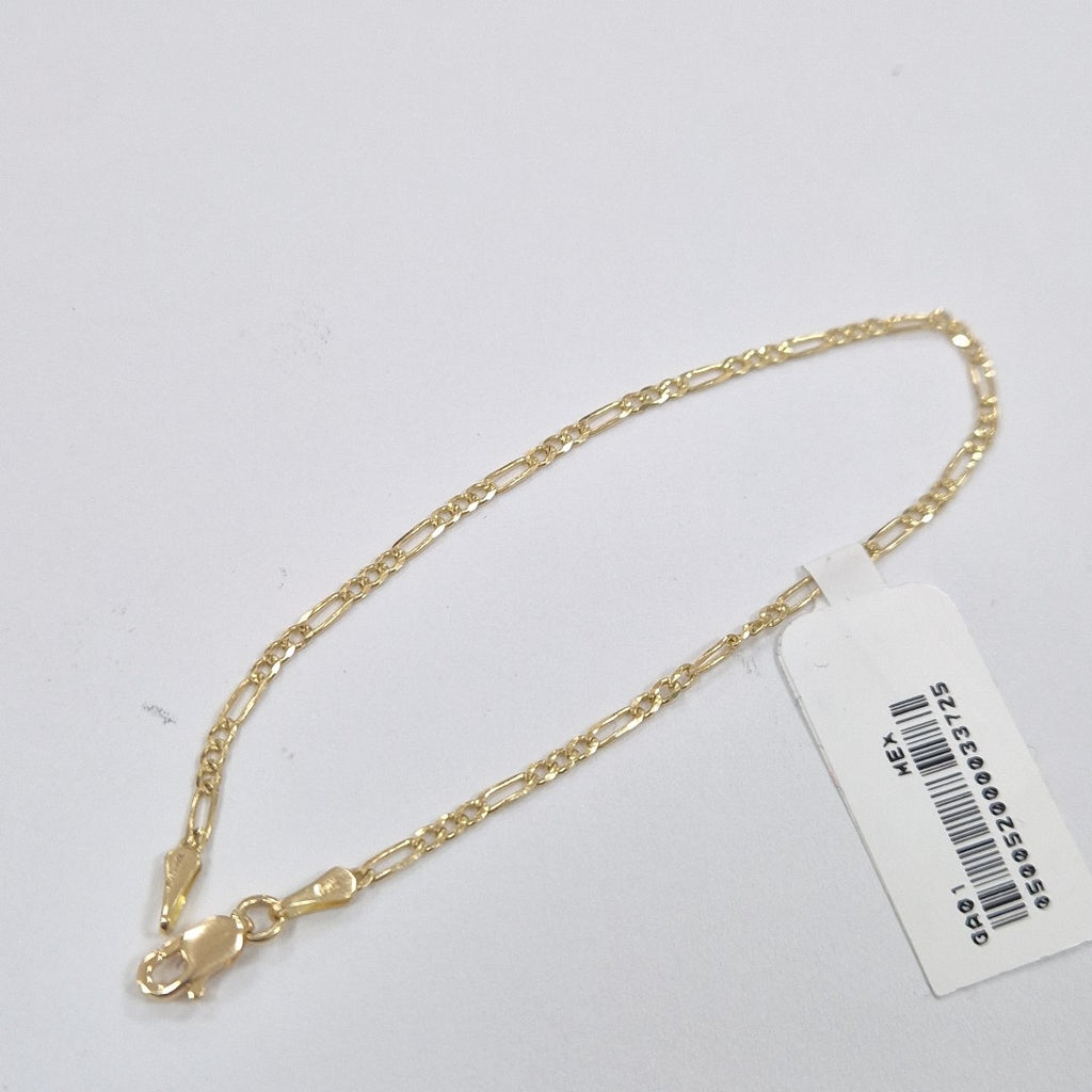 PULSERAS 3X1 ORO 14K 18 CM 1.5 GR (NUEVO)