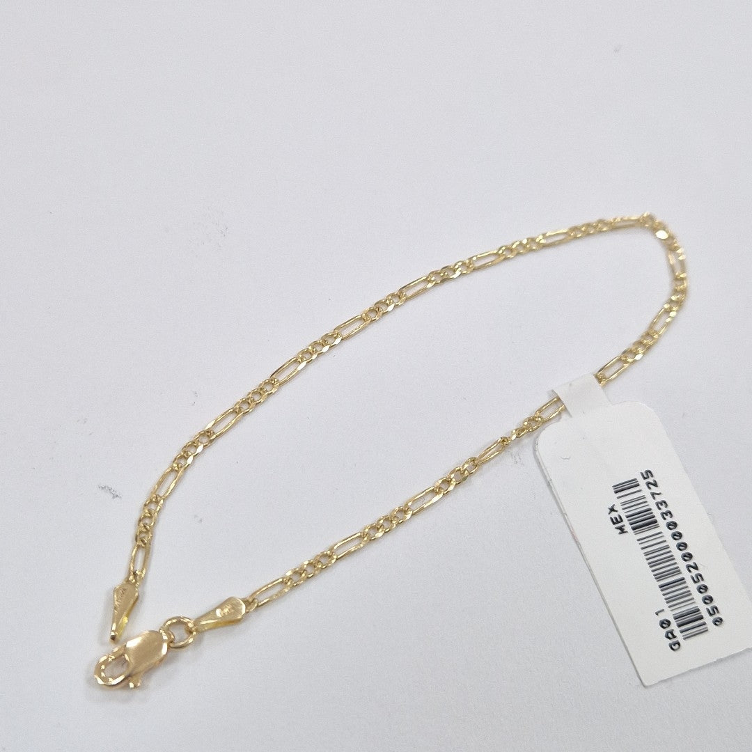 PULSERAS 3X1 ORO 14K 18 CM 1.5 GR (NUEVO)