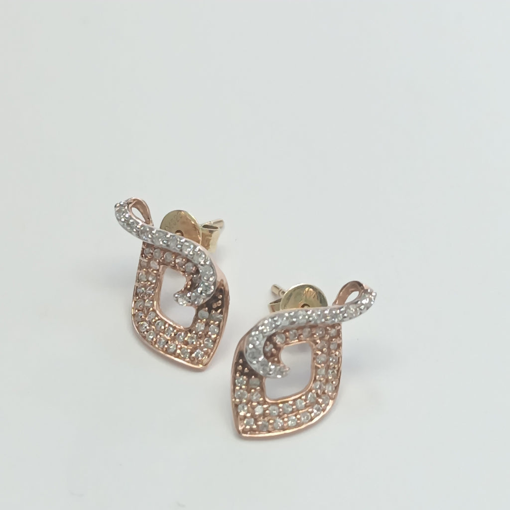 BROQUELES PAR ORO,ORO COMBINADO 14 K 2,20 GRMS (SEMINUEVO)