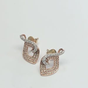 BROQUELES PAR ORO,ORO COMBINADO 14 K 2,20 GRMS (SEMINUEVO)