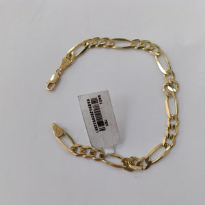 PULSERAS TEJIDO 3X1 ORO 14K 21 CM 9.9 GR (NUEVO)