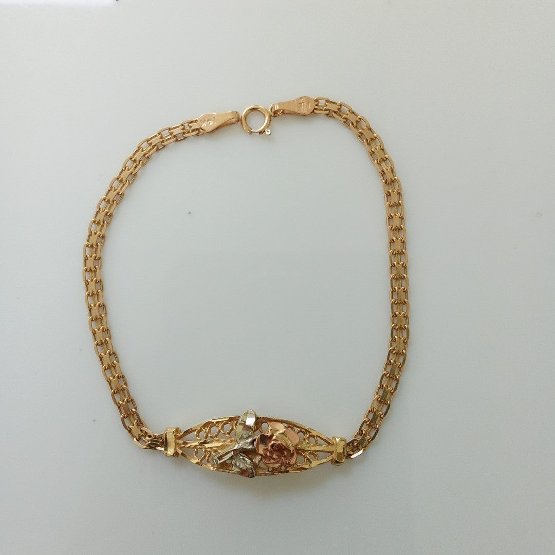 PULSERA ORO 14 K 3.8 GRMS (SEMINUEVO)