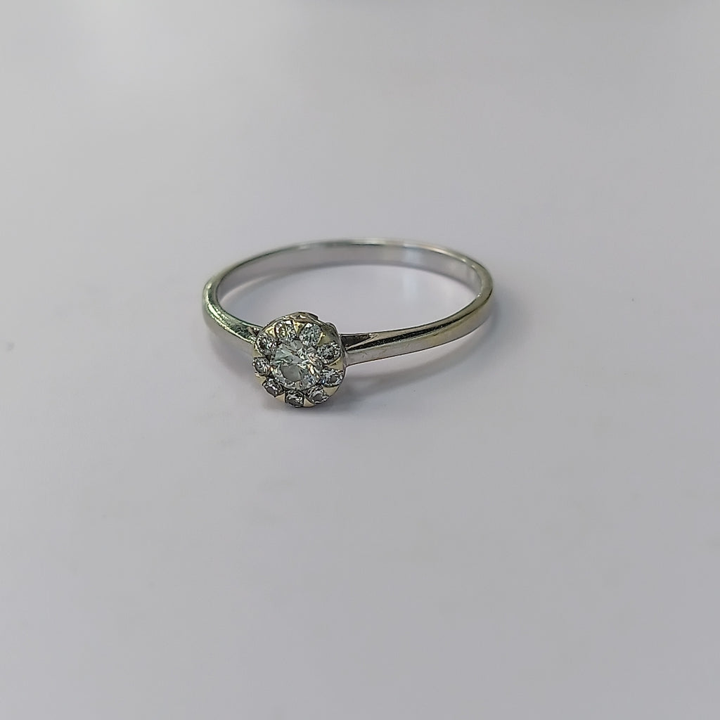 ANILLITO ORO BLANCO 14 K 1.8 GRMS (SEMINUEVO)