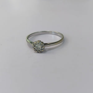 ANILLITO ORO BLANCO 14 K 1.8 GRMS (SEMINUEVO)