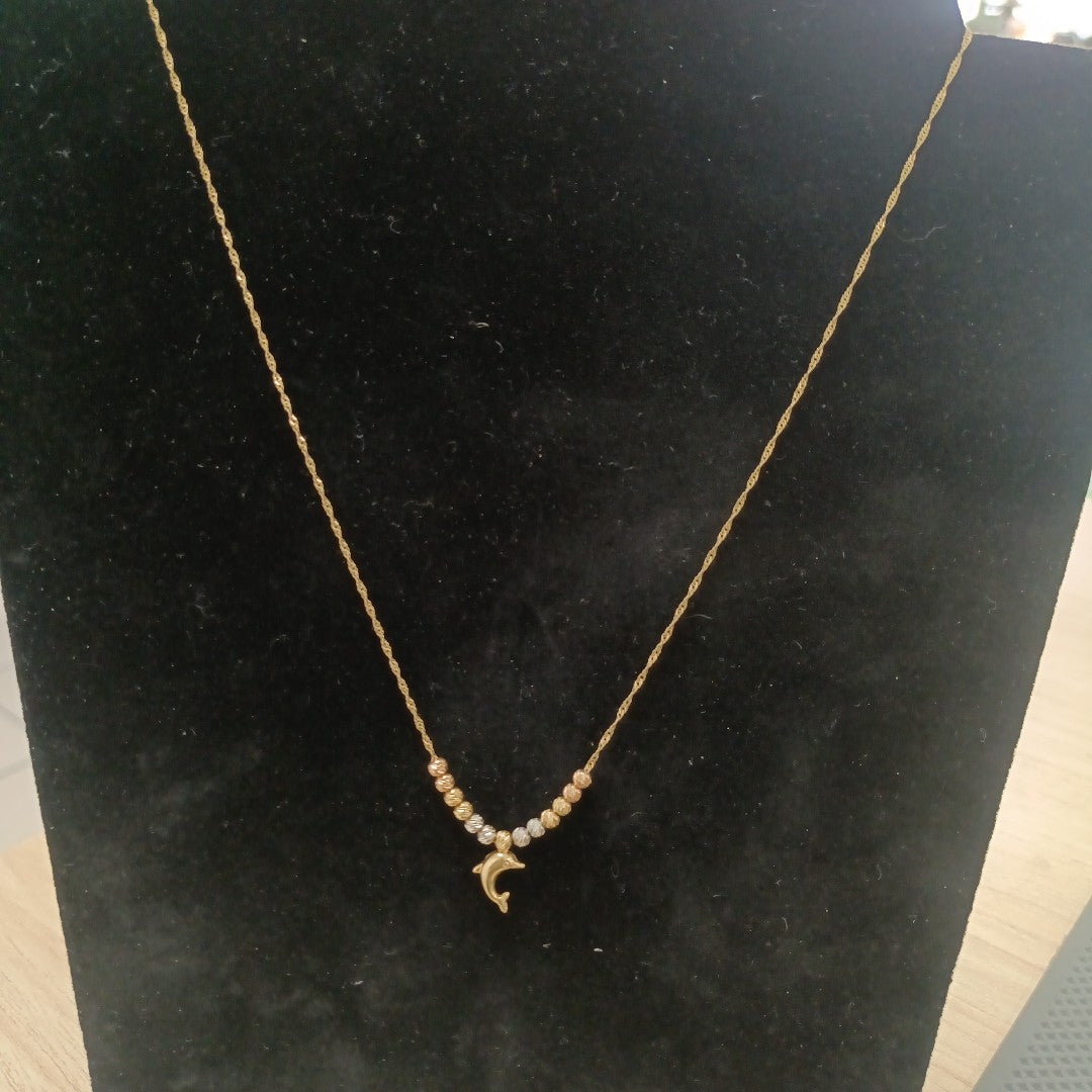 CADENA, DIJE ORO 14 K 1.9 GRMS (SEMINUEVO)