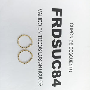 ARRACADAS ORO 14K 1.5 (NUEVO)