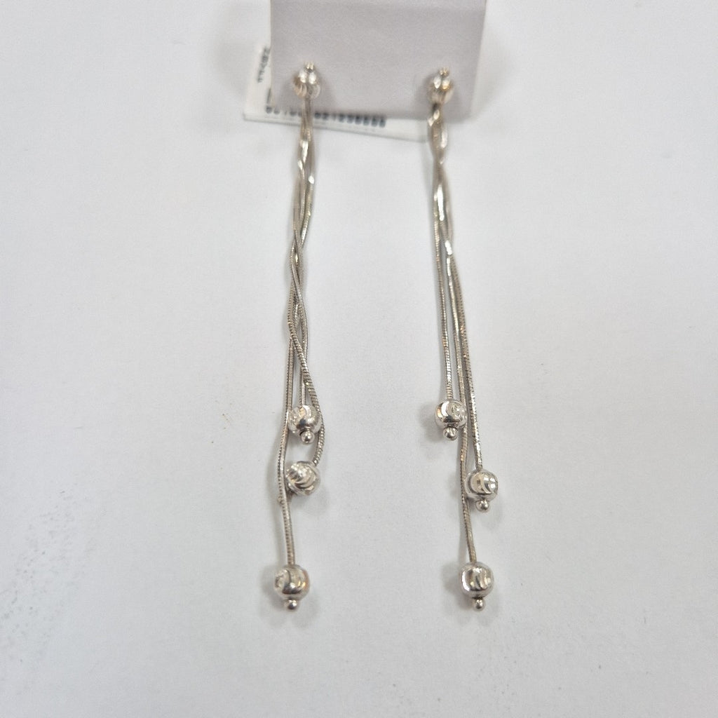 ARETES PAR ORO,ORO BLANCO 14 K 4,50 GRMS (SEMINUEVO)