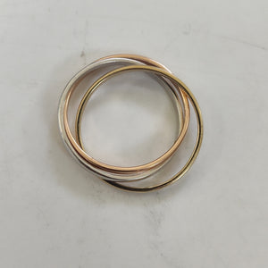 ANILLITO ORO COMBINADO 10 K 3.7 GRMS (SEMINUEVO)