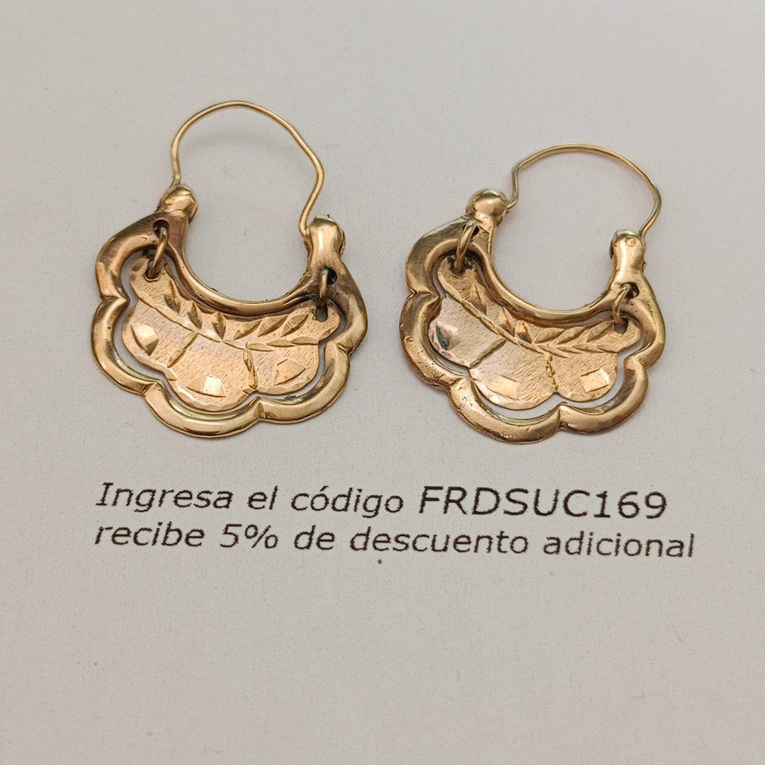 ARRACADAS PAR ORO 10 K 3,70 GRMS (SEMINUEVO)