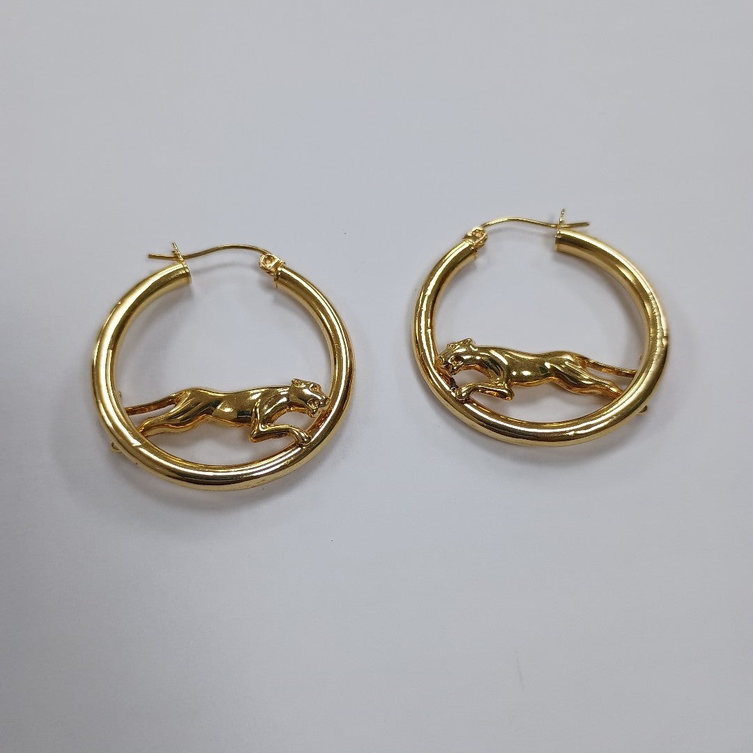 ARRACADAS PAR ORO 14 K 3.7 GRMS (SEMINUEVO)