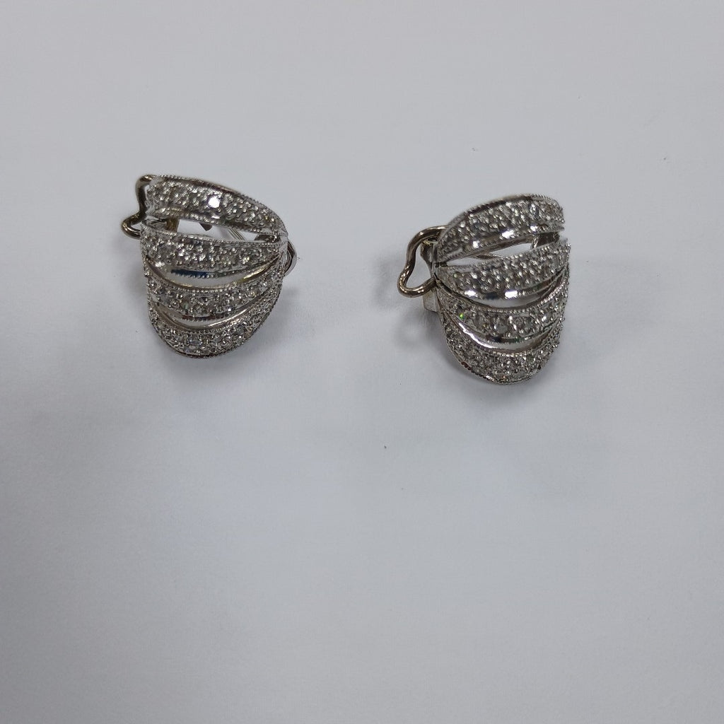 ARETES PAR ORO, ORO BLANCO 14 K 8.1 GRMS (SEMINUEVO)