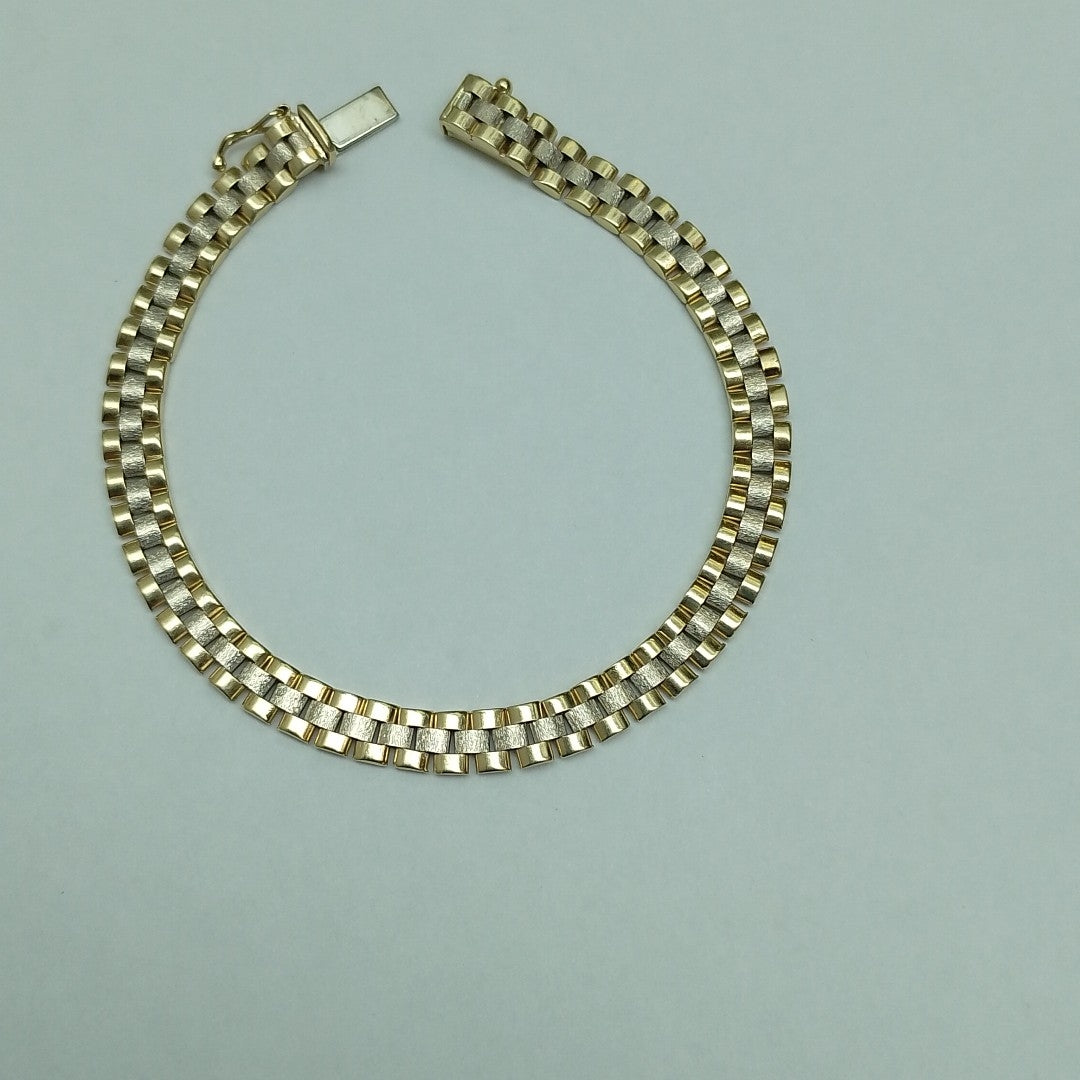 PULSERA ORO, RODIADO 14 K 11 GRMS (SEMINUEVO)