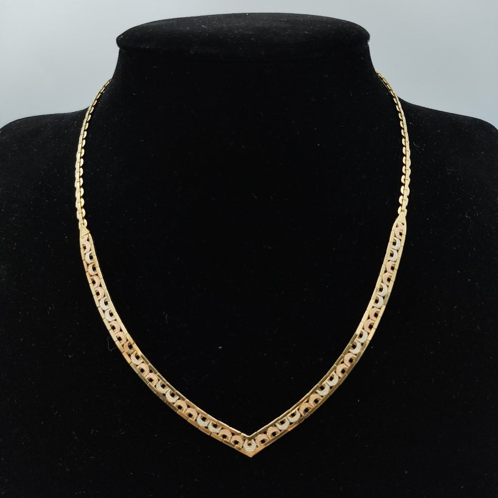 GARGANTILLA ORO,ORO COMBINADO 14 K 14,80 GRMS (SEMINUEVO)