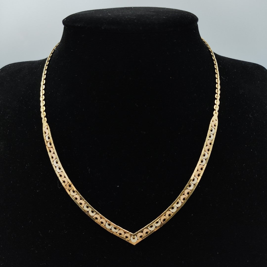 GARGANTILLA ORO,ORO COMBINADO 14 K 14,80 GRMS (SEMINUEVO)