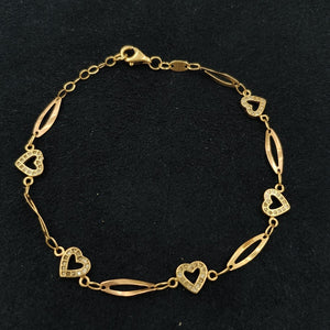 PULSERA ORO,ORO COMBINADO 14 K 3,70 GRMS (SEMINUEVO)