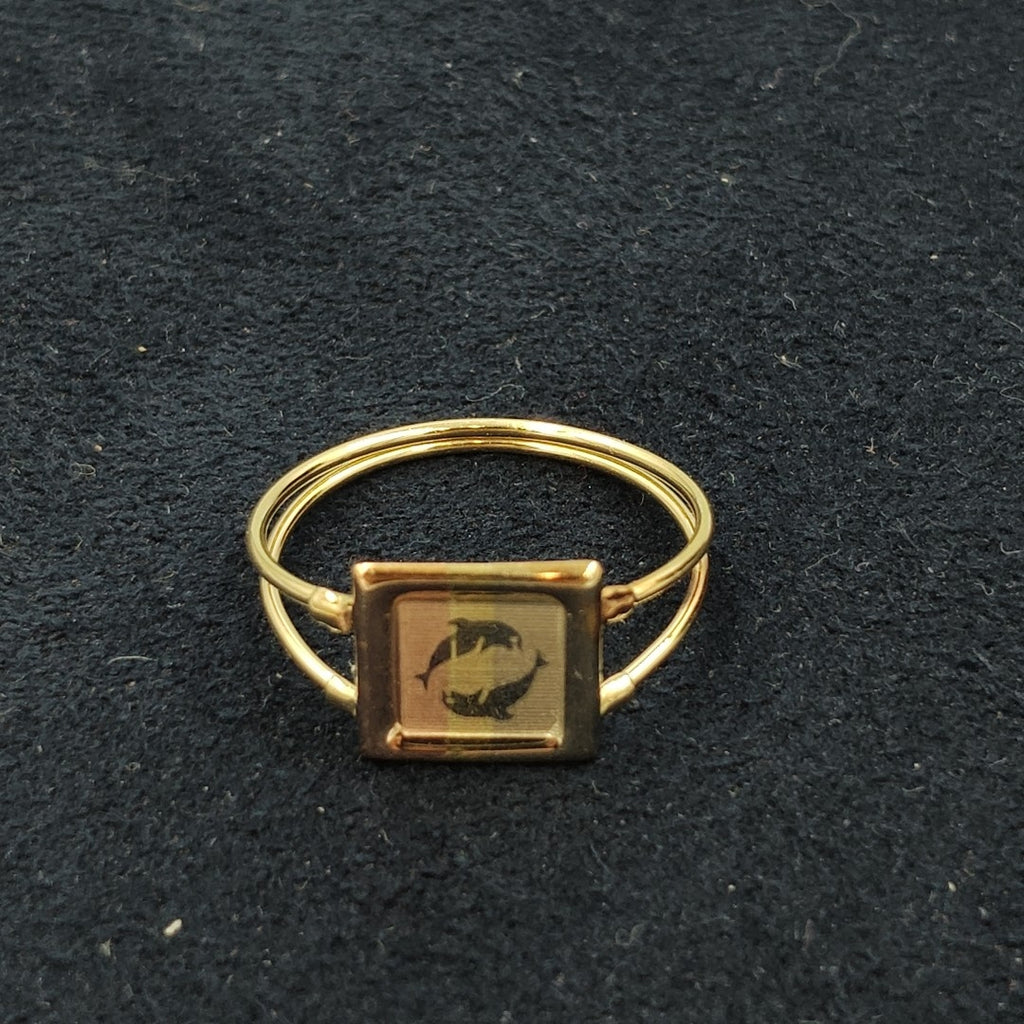 ANILLITO ORO,ORO COMBINADO 10 K 1,60 GRMS (SEMINUEVO)