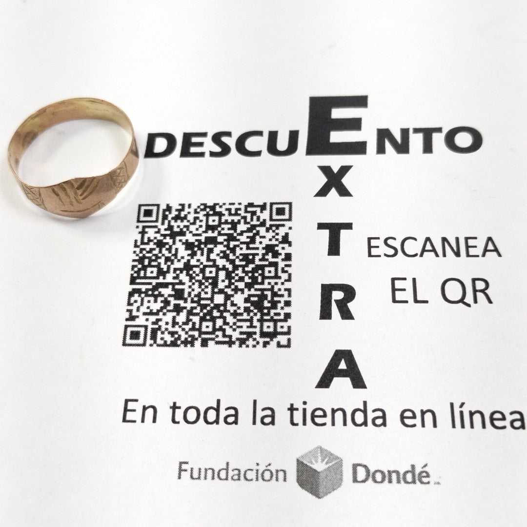 ANILLO ORO 10 K 1.6 GRMS (SEMINUEVO)