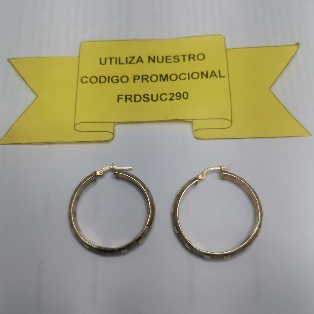 ARRACADAS PAR ORO 14 K 4.5 GRMS (SEMINUEVO)