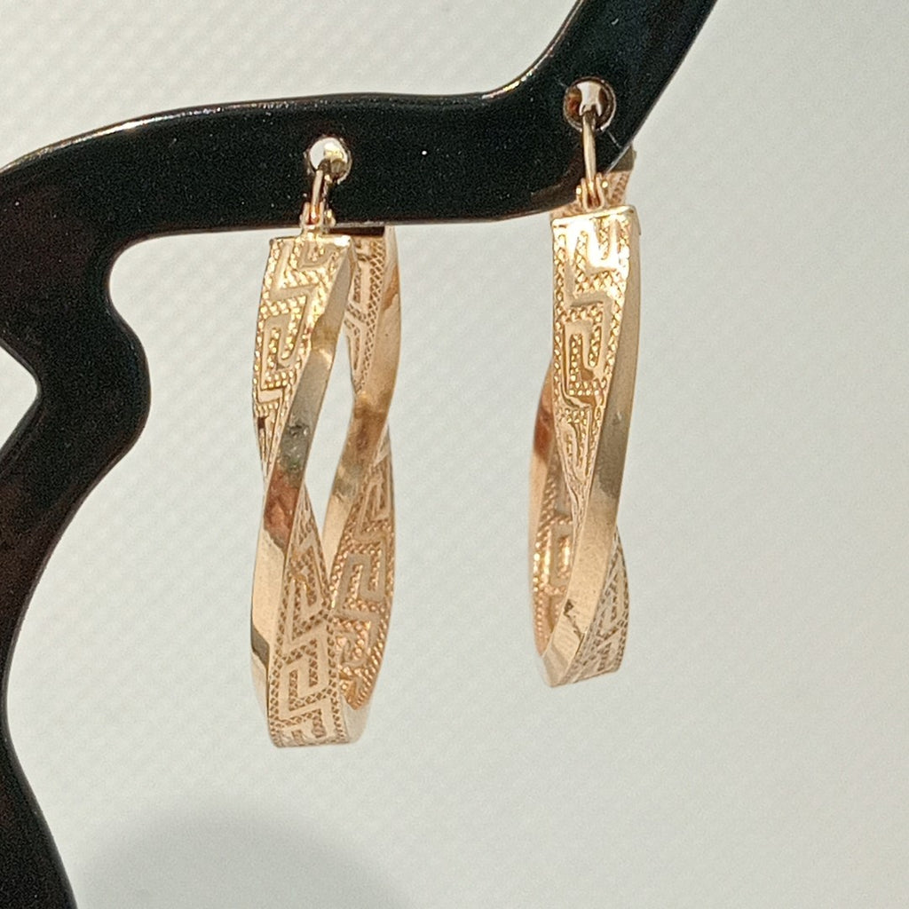 ARRACADAS PAR ORO 14 K 2.3 GRMS (SEMINUEVO)