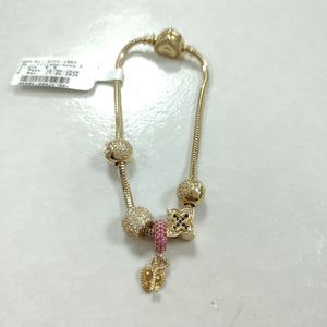 PULSERA CHARM ORO 14K 16.9 (NUEVO)