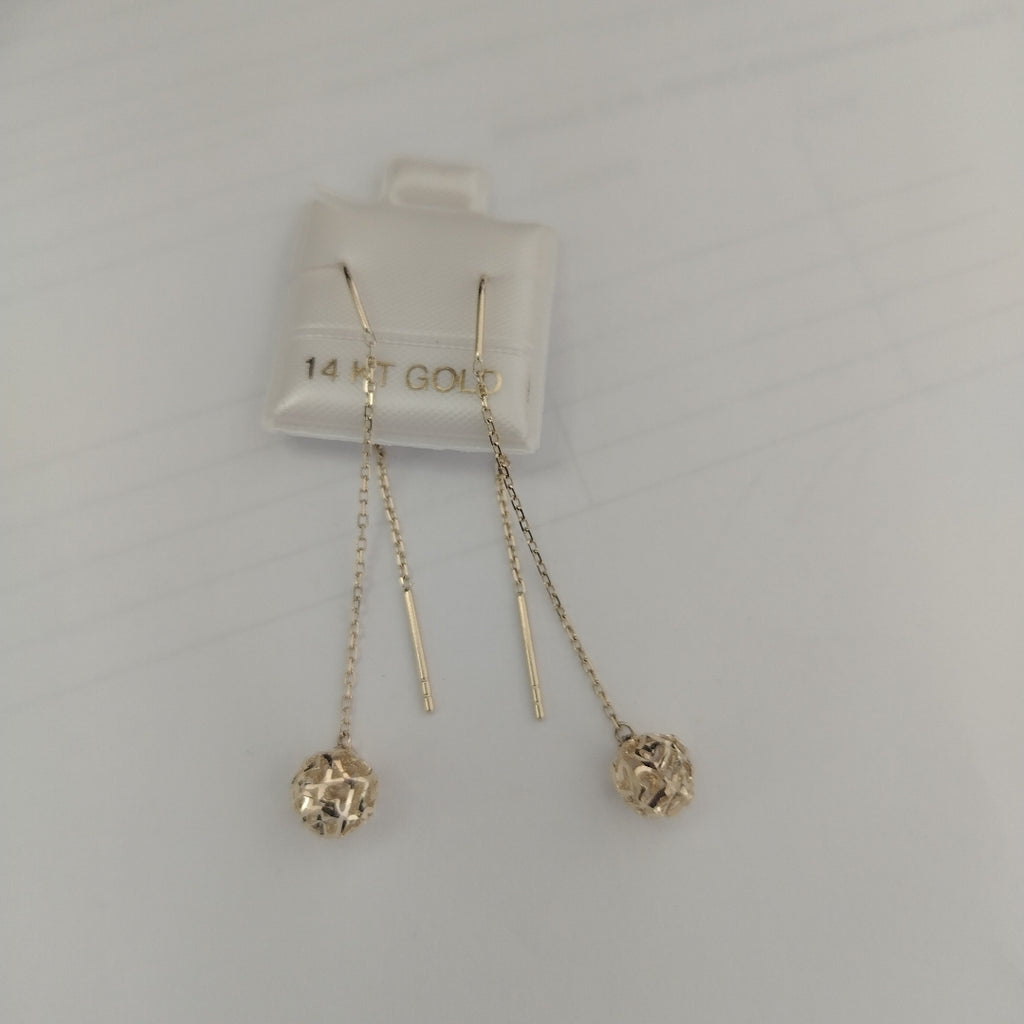 BROQUELES ORO 14K 1.6 (NUEVO)