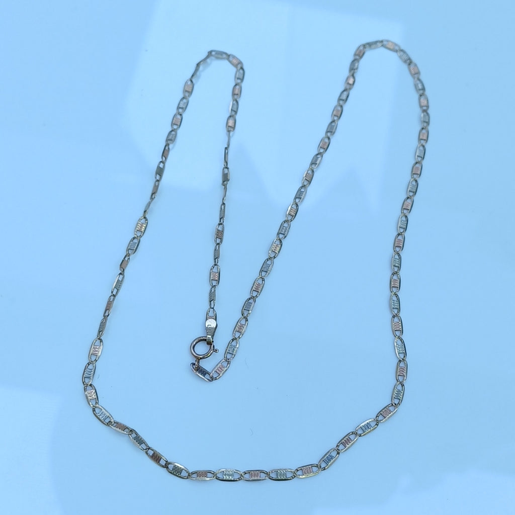 CADENA ORO, RODIADO 10 K 3.7 GRMS (SEMINUEVO)