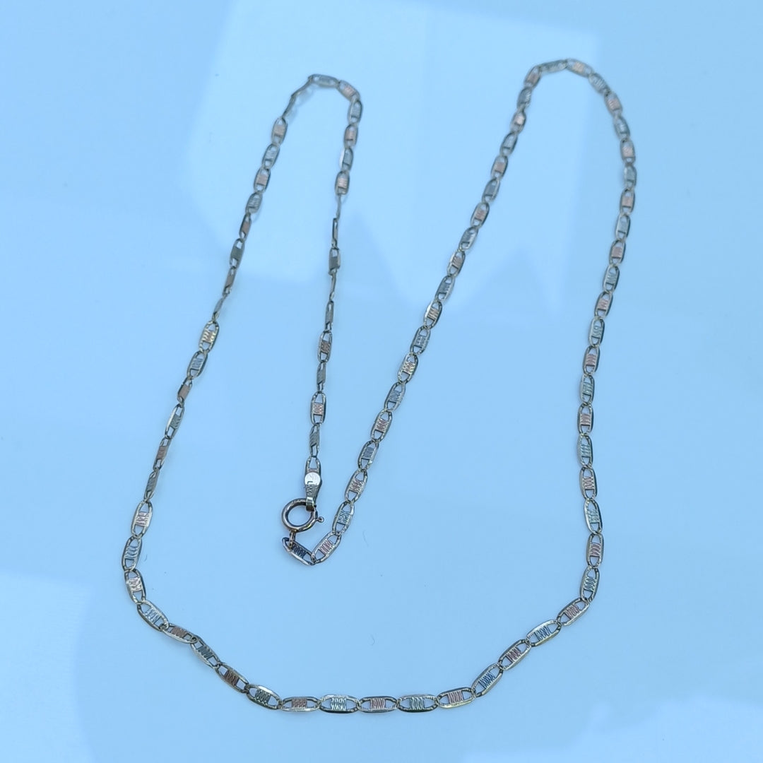 CADENA ORO, RODIADO 10 K 3.7 GRMS (SEMINUEVO)