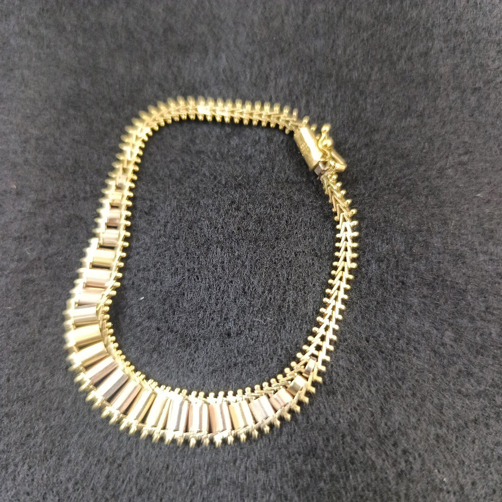 PULSERA ORO COMBINADO 14 K 7.8 GRMS (SEMINUEVO)