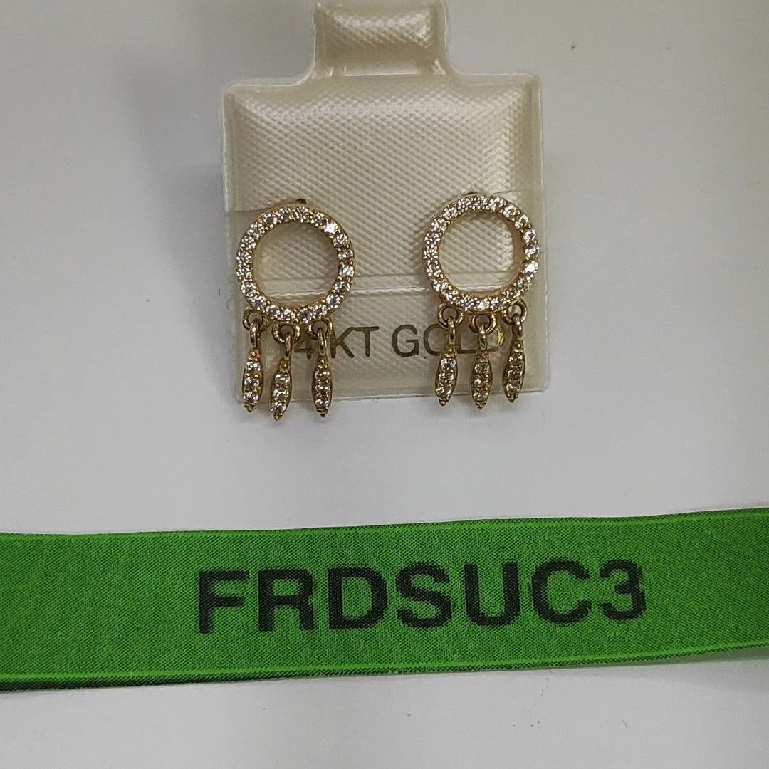 BROQUELES ORO 14K 1.8 (NUEVO)