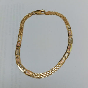PULSERA ORO, ORO COMBINADO 14 K 7.8 GRMS (SEMINUEVO)