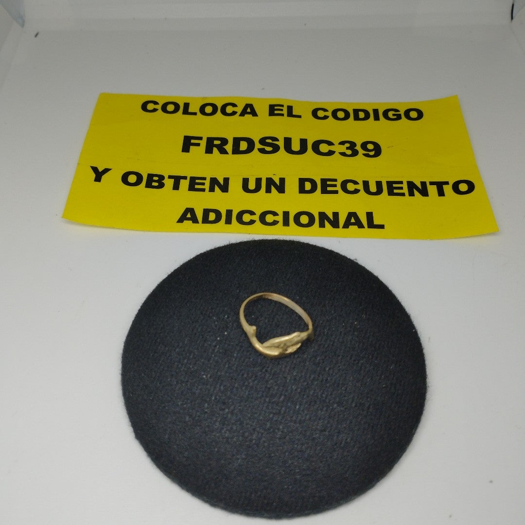 ANILLO ORO 10 K 1,60 GRMS (SEMINUEVO)