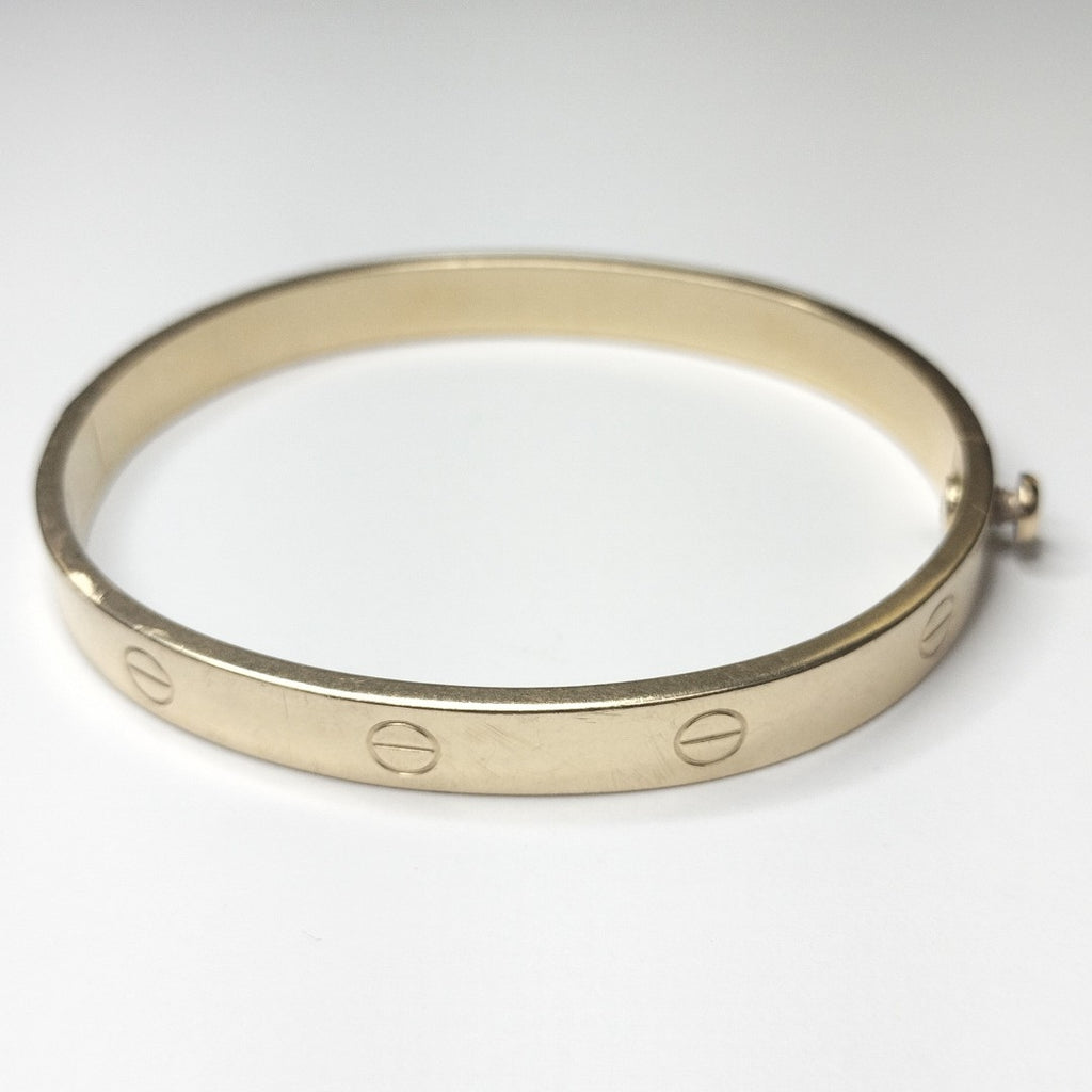 PULSERA RIGIDA ORO 14 K 13.6 GRMS (SEMINUEVO)