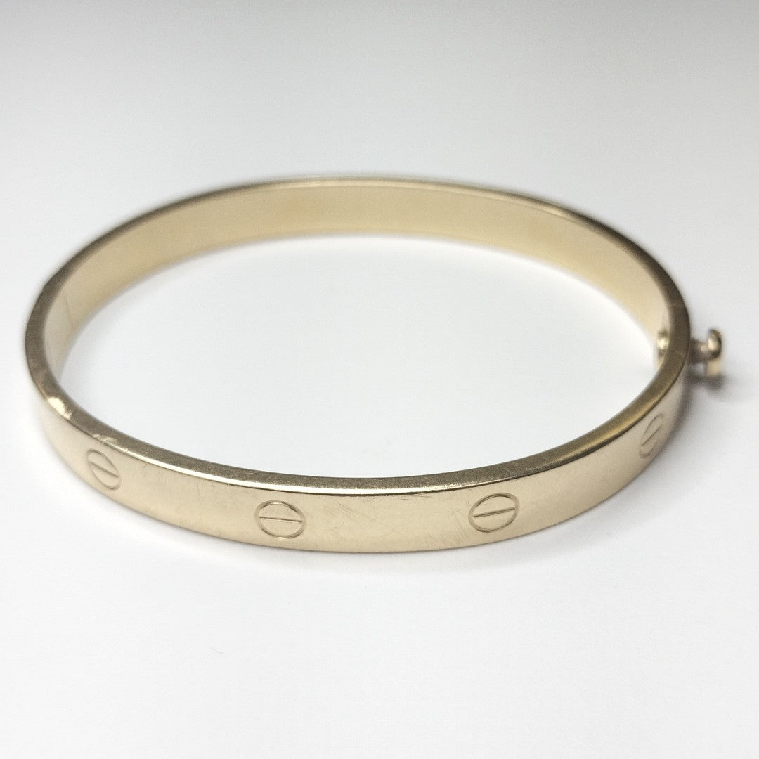 PULSERA RIGIDA ORO 14 K 13.6 GRMS (SEMINUEVO)