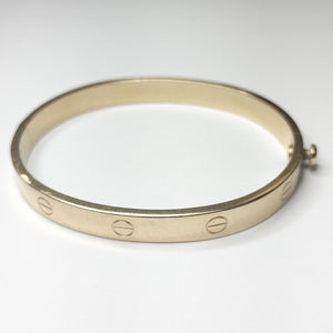 PULSERA RIGIDA ORO 14 K 13.6 GRMS (SEMINUEVO)