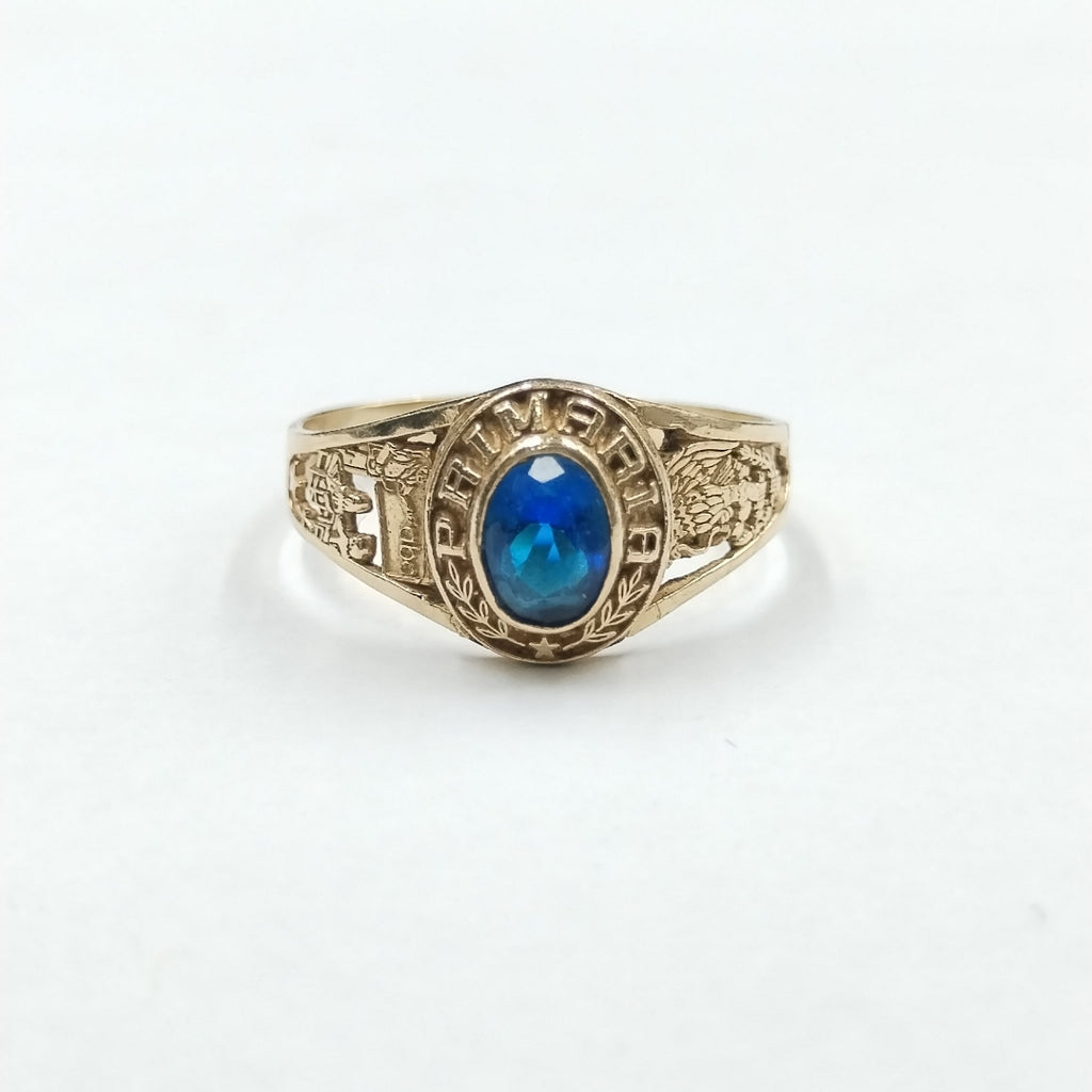 ANILLO DE GRADUACIÓN ORO 10 K 2,60 GRMS (SEMINUEVO)