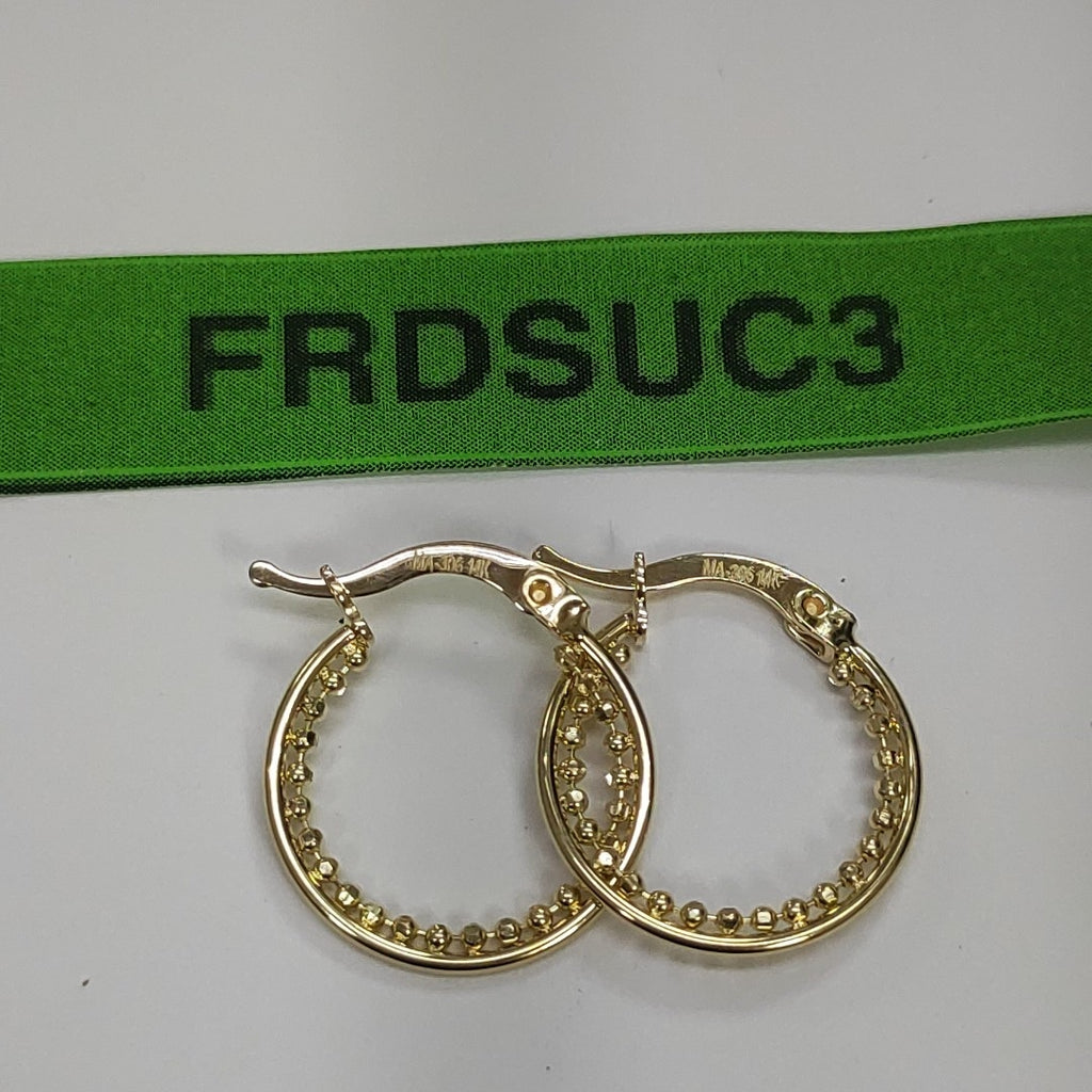ARRACADAS ORO 14K 1.7 (NUEVO)