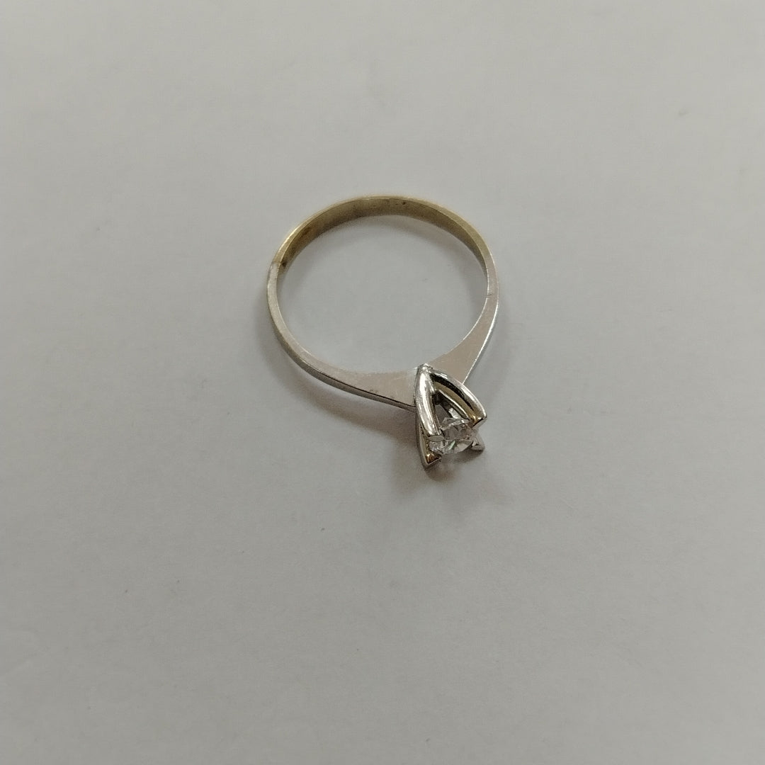 SOLITARIO ORO BLANCO 14 K 1,30 GRMS (SEMINUEVO)
